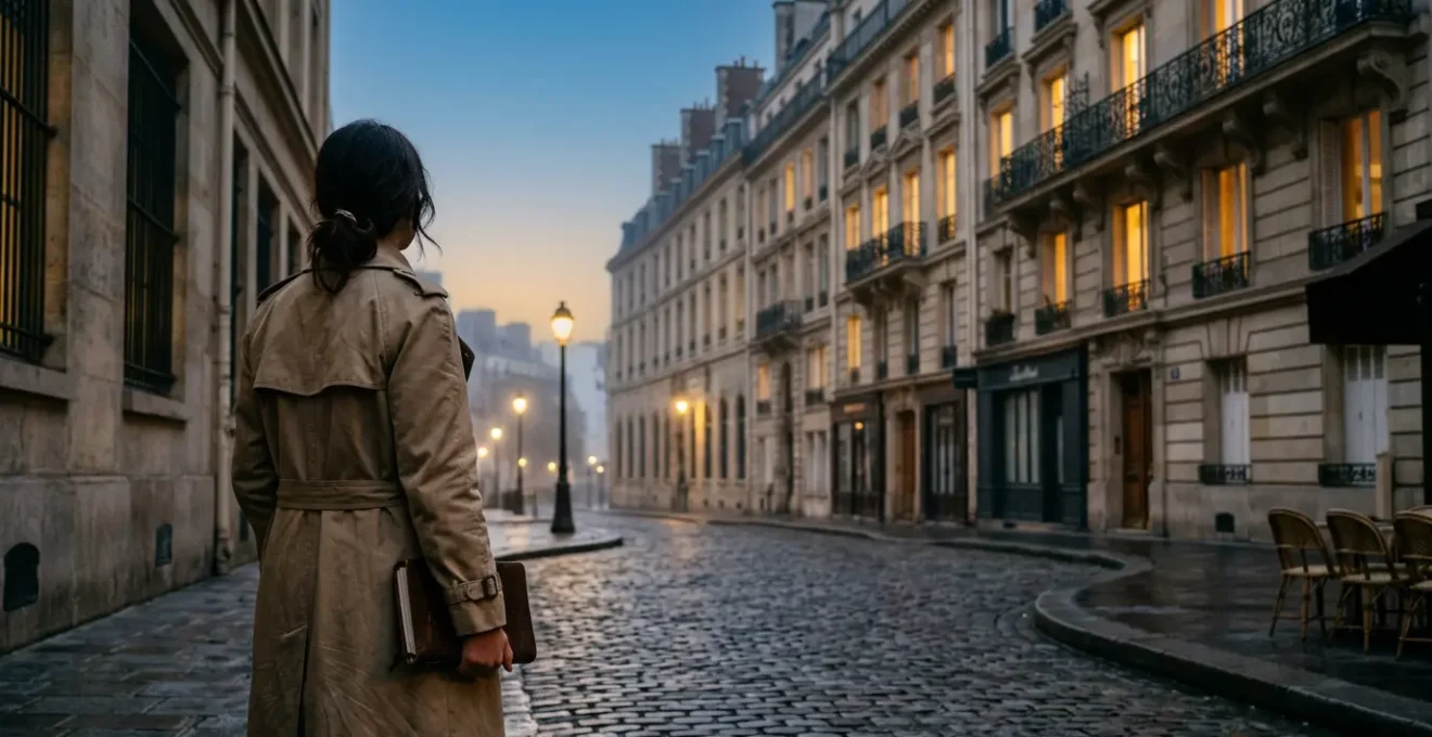 Une scène atmosphérique capturant l'essence d'un séjour parisien mémorable au-delà du simple tourisme
